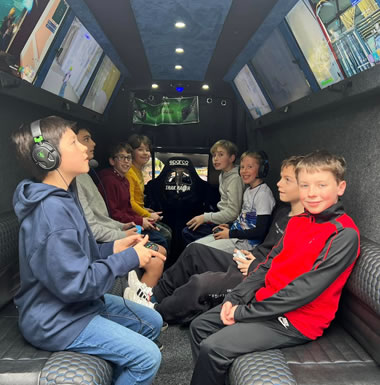 Gaming van in use in Dorset